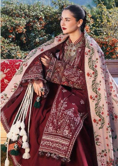 3 PCS DHANAK SUIT with WOOL SHAWL