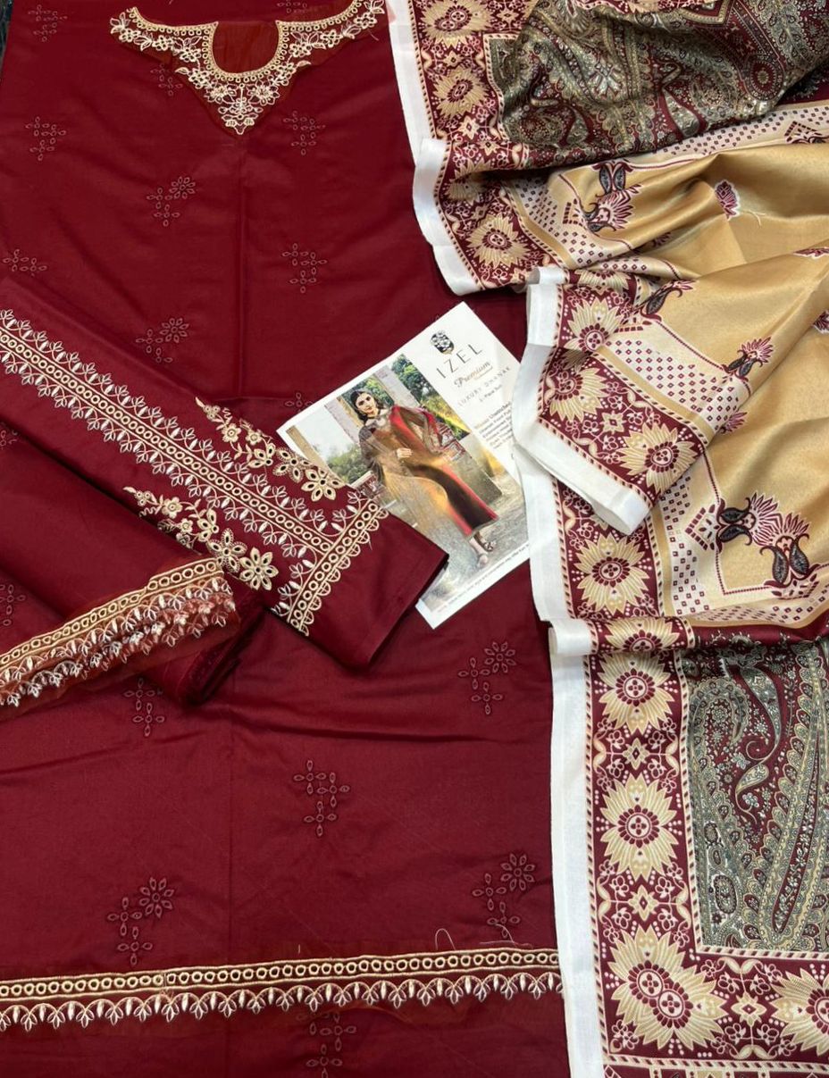 3pc DHANAK with WOOL SHAWL SUIT