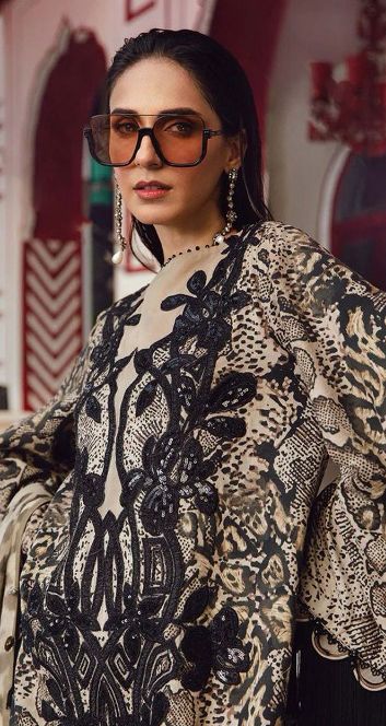 3 PCs SHEHMOZ SUIT WITH SILK DUPATTA