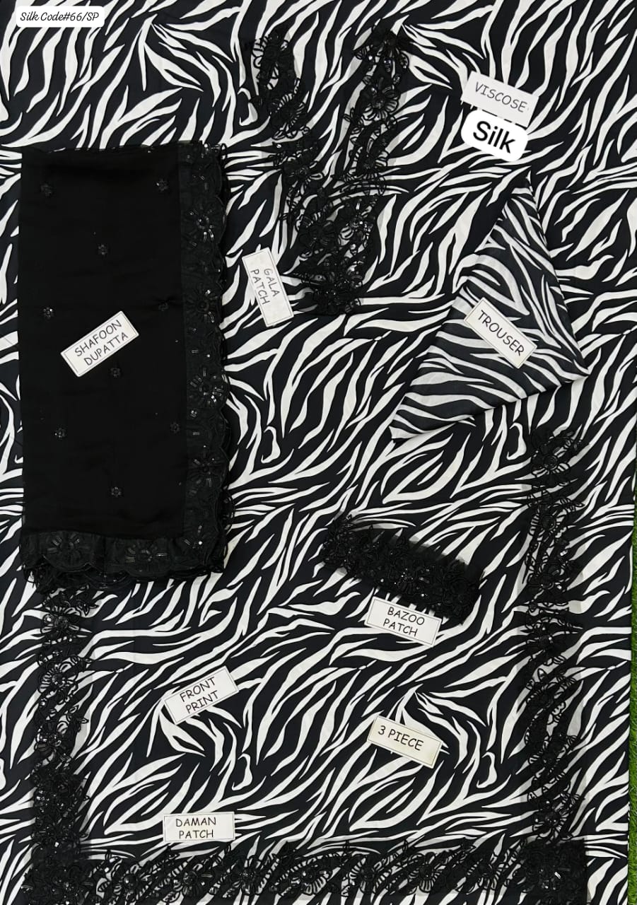 3 PC SILK VISCOSE MODERN ARTICLE