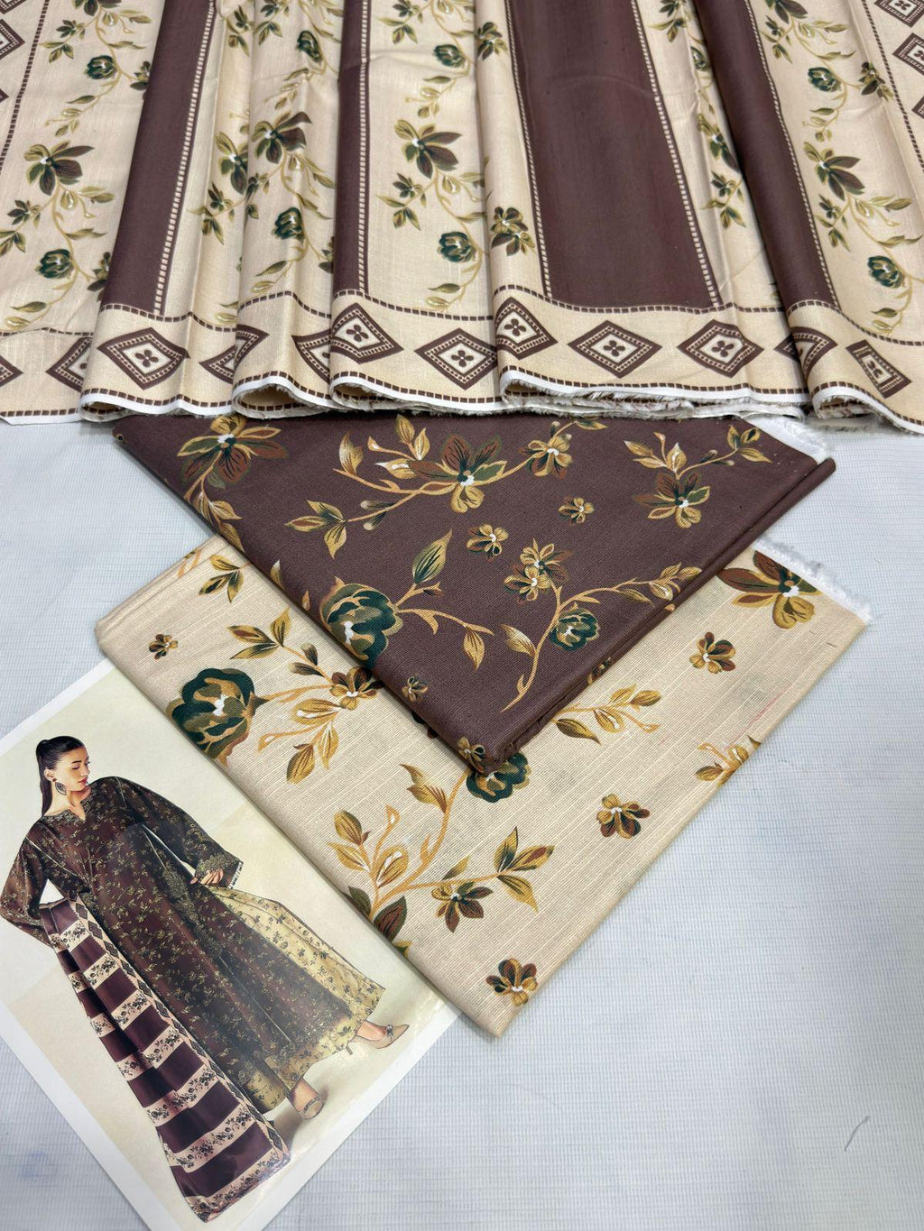 3 PC KHADDAR AIRJET PREMIUM Suit