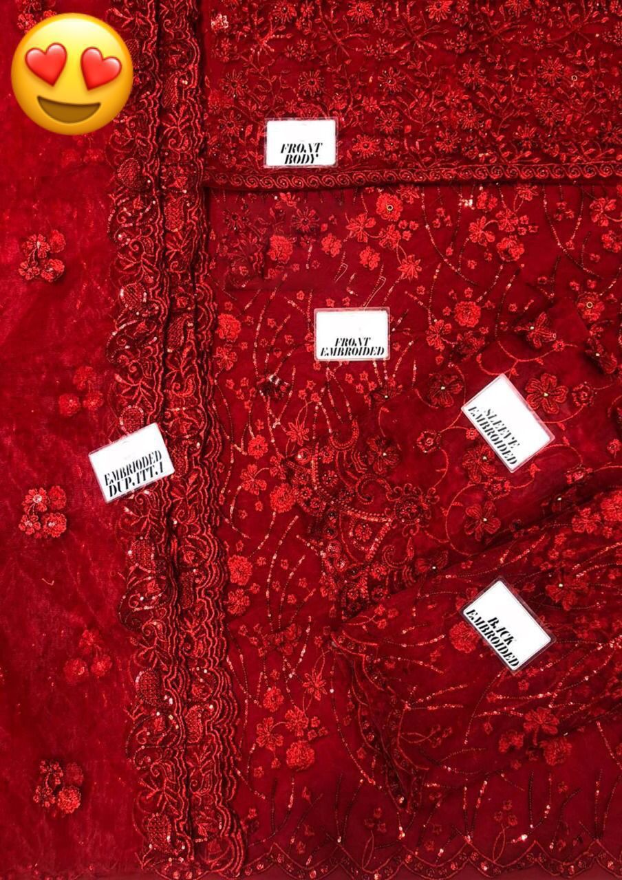 3 PC NET EMBROIDED FUNCTION WEAR HEAVY ARTICLE