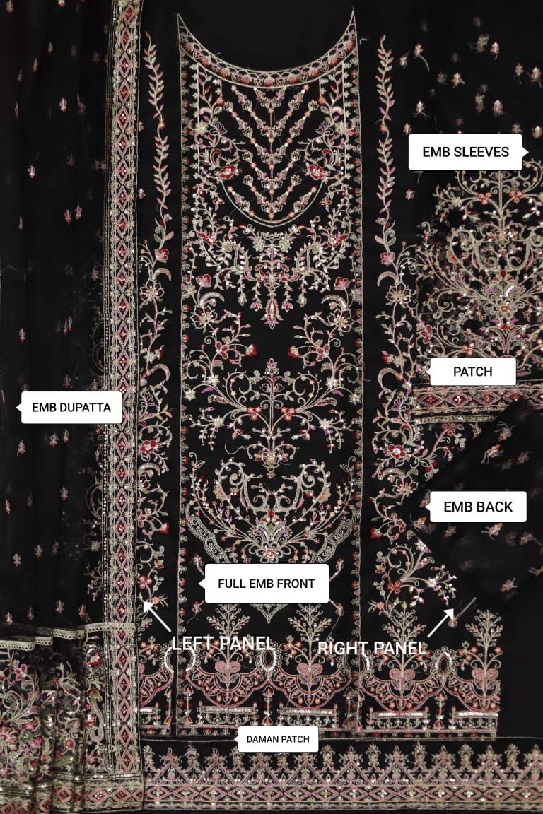 3 PC NET HEAVY EMB FUNCTION WEAR ARTICLE