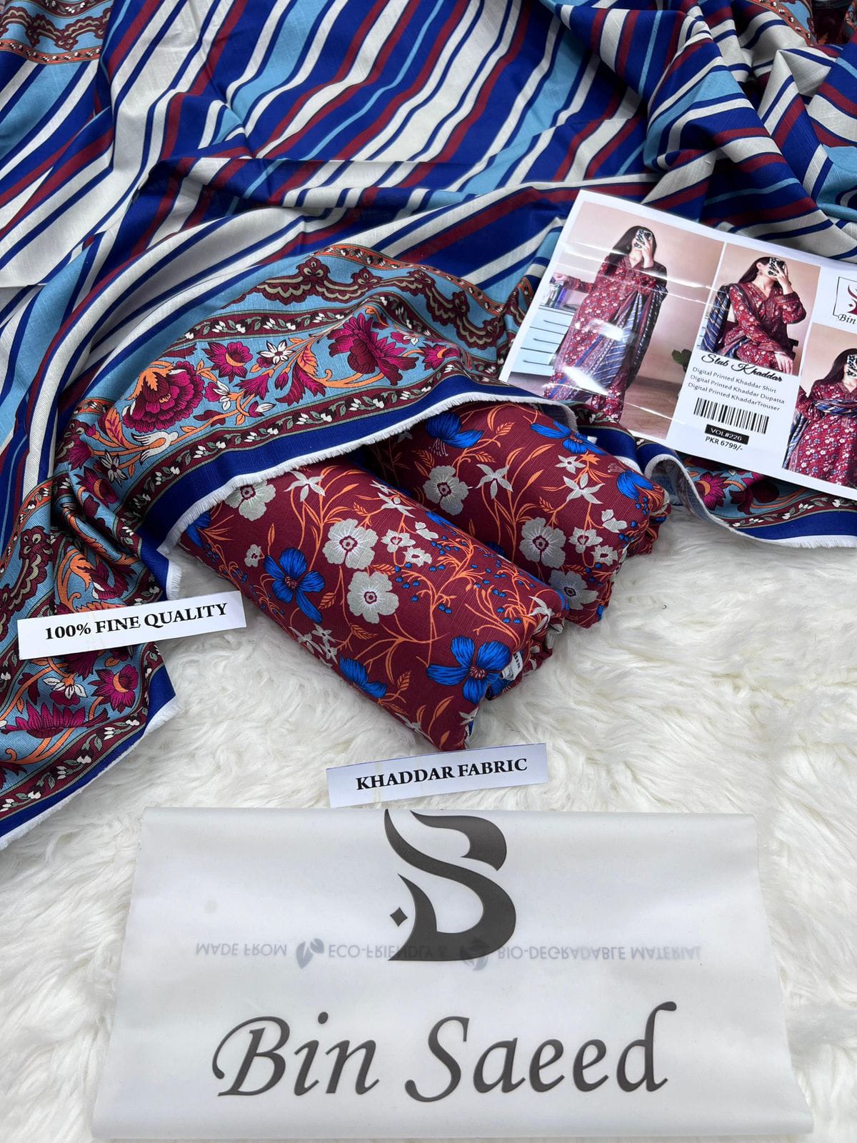 3 PC KHADDAR PRINTED SUIT