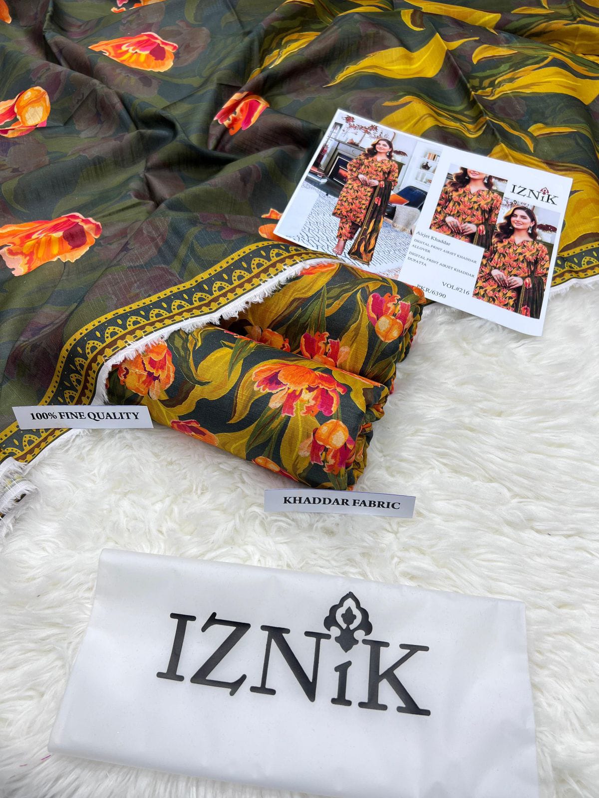 3 PC KHADDAR PRINTED SUIT