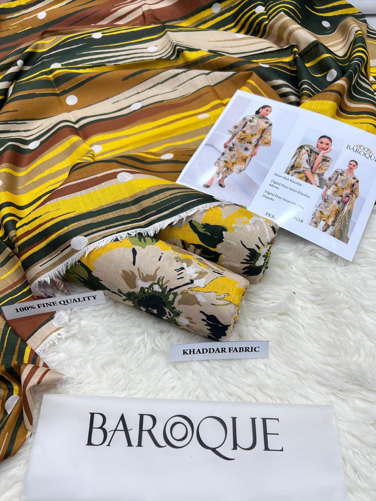 3 PC KHADDAR PRINTED SUIT