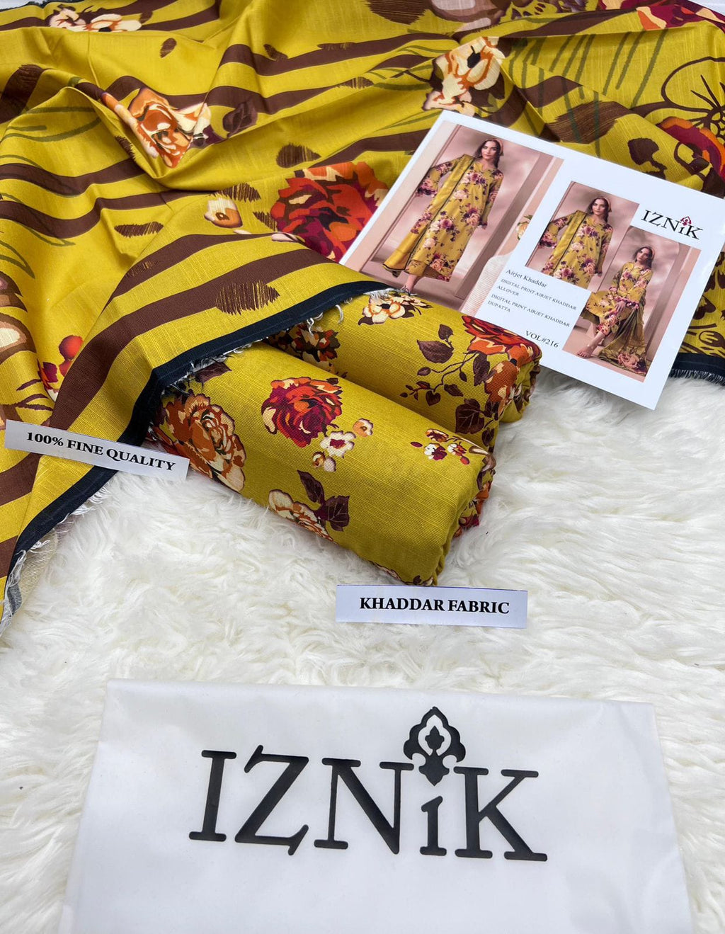 3 PC KHADDAR PRINTED SUIT