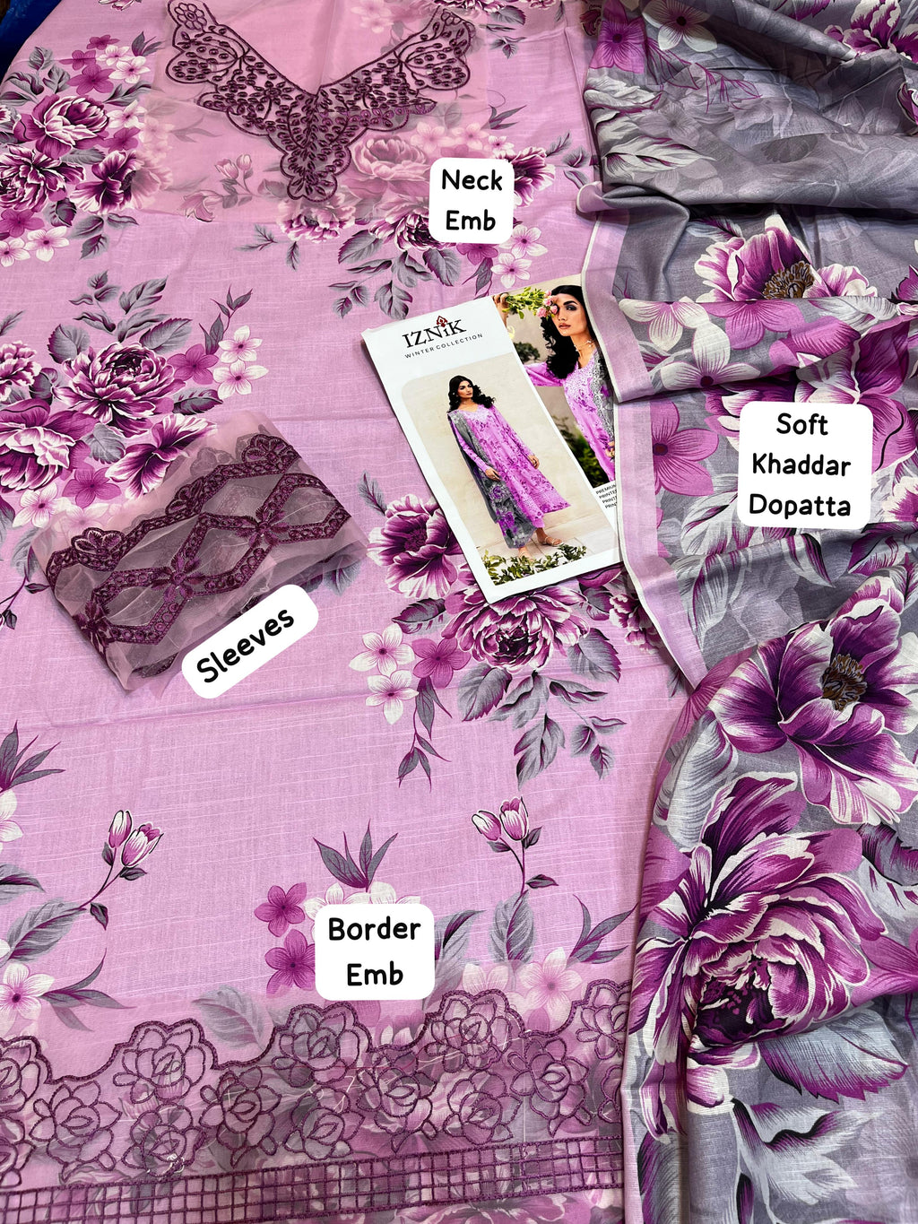 3 PC KHADDAR ELEGANT Suit