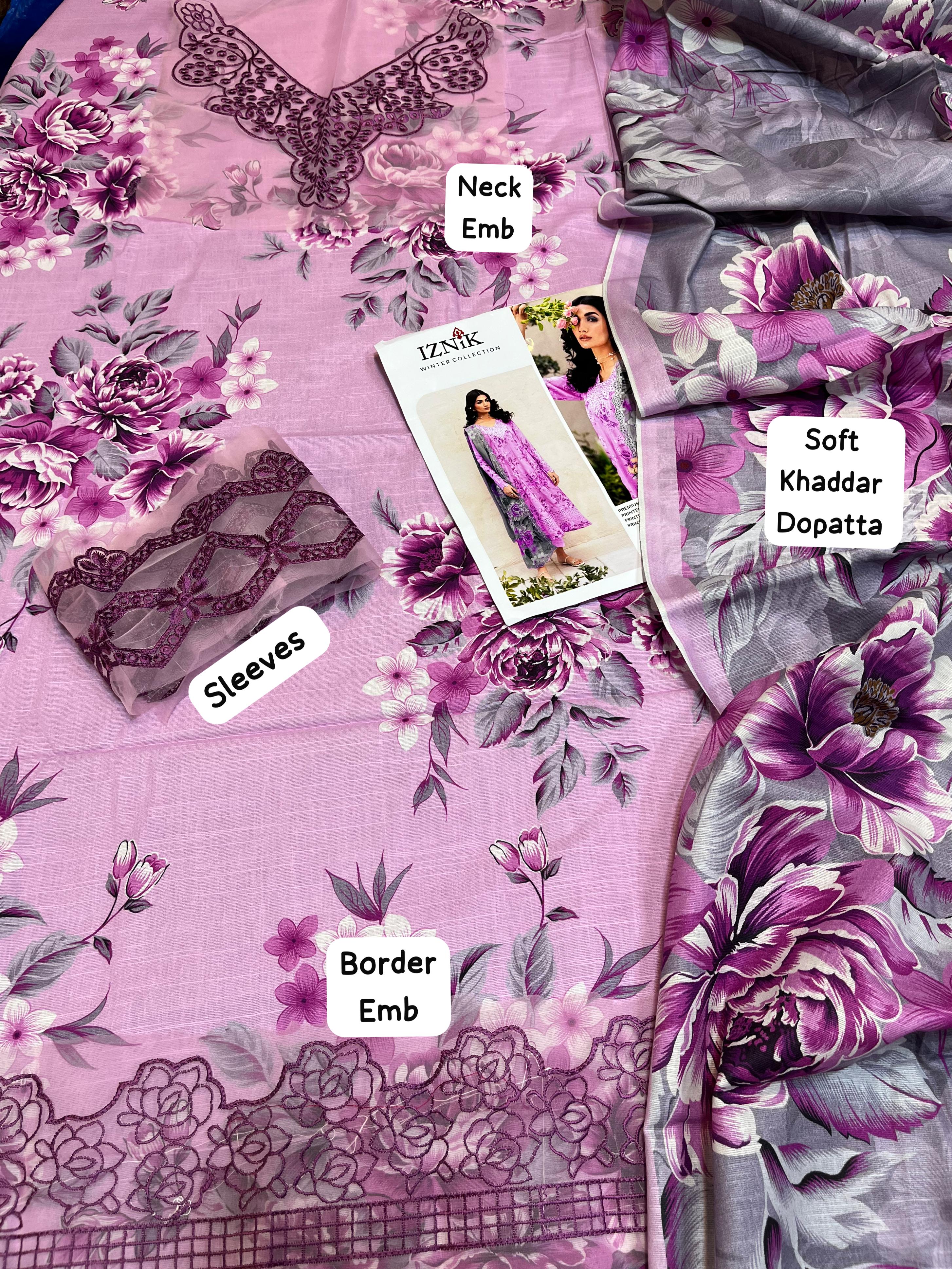 3 PC KHADDAR ELEGANT Suit