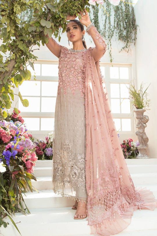 3 PC CHIFFON EMB LUXURY SUIT