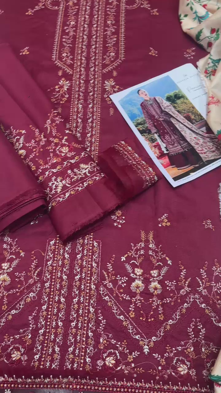 3 PCS DHANAK SUIT with WOOL SHAWL