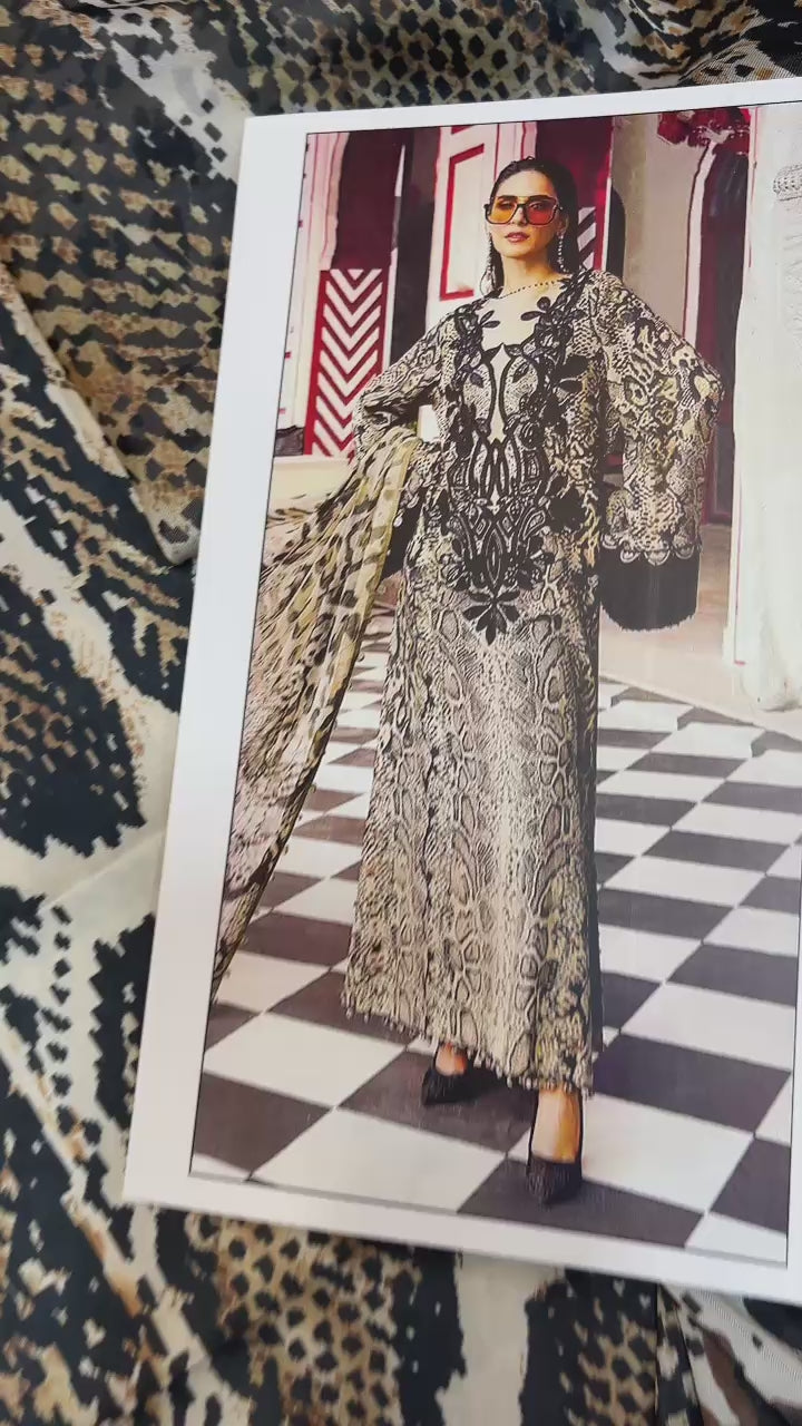 3 PCs SHEHMOZ SUIT WITH SILK DUPATTA